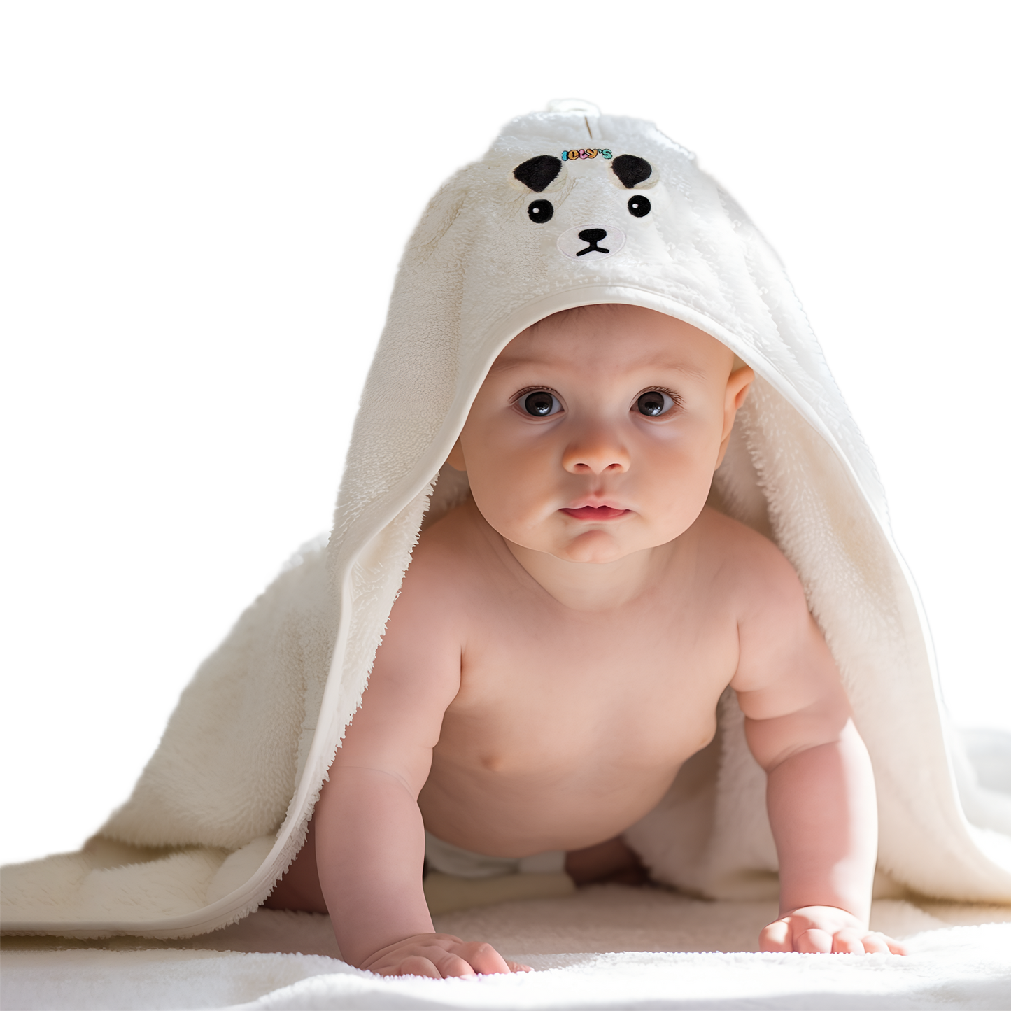 Ioly's Baby Hooded Towel (White)