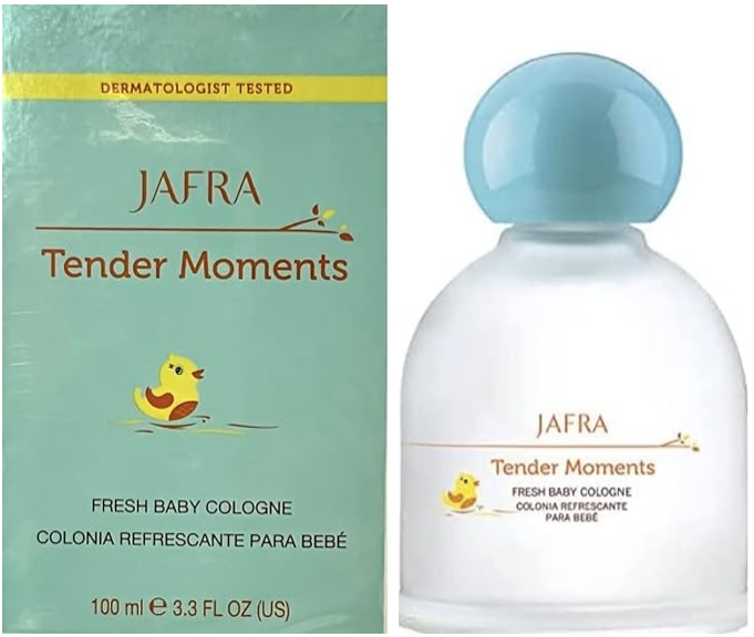 Hooded Baby Bath Towel (Gray) + Jafra Tender Moments Baby Cologne | Newborn Essentials Baby Shower Gift Set for Boy or Girl