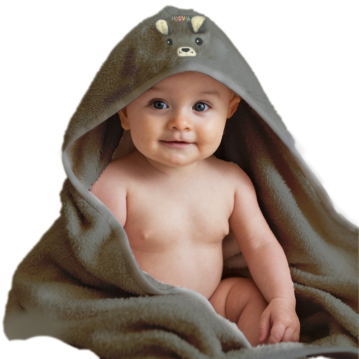 Ioly's Baby Hooded Towel ( Gray )