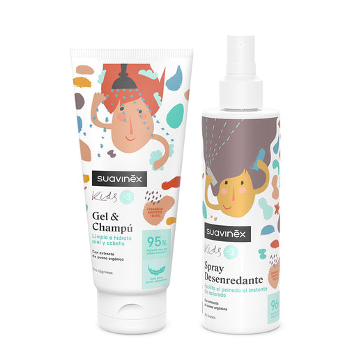 Pack Gel y Champú niños y Desenredante pelo